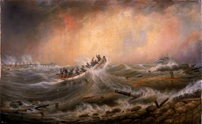Wreck off the South Pier 1861 by John Scott
